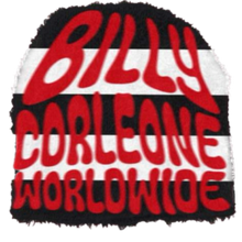 Load image into Gallery viewer, OG BILLY MOHAIR BEANIE (BLACK/WHITE)                                         (RED LETTERS)
