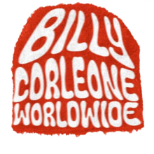 Load image into Gallery viewer, OG BILLY MOHAIR BEANIE (ORANGE/WHITE LETTERS)
